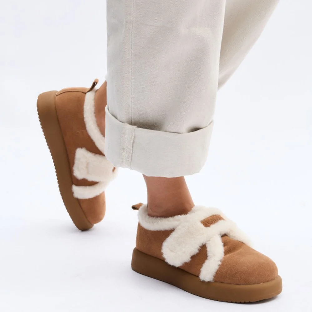 Зимние бежевые угги Allsy Lonza 203984 модель 5967