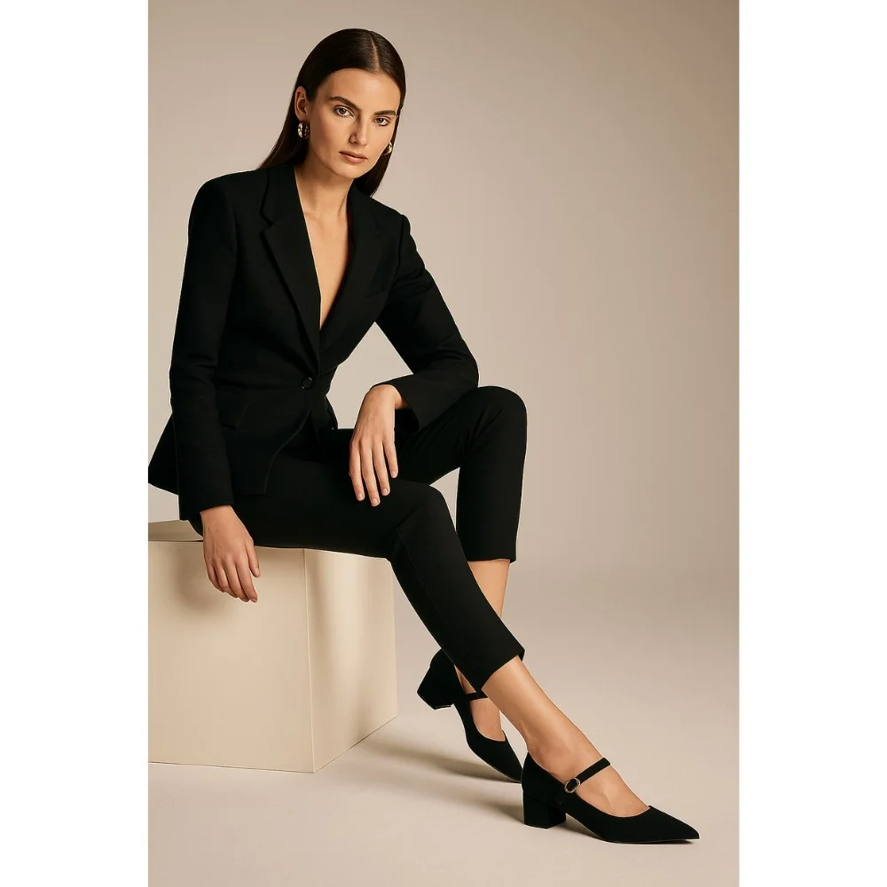 Класичні туфлі з ремінцем Rylko (Польща) модель 5971