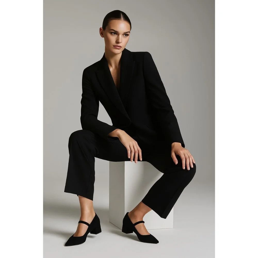 Класичні туфлі з ремінцем Rylko (Польща) модель 5971