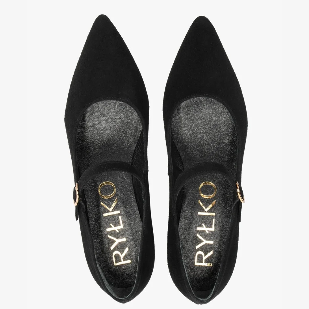 Класичні туфлі з ремінцем Rylko (Польща) модель 5971