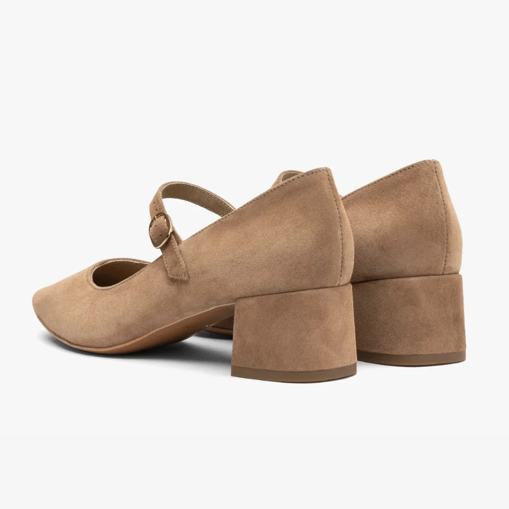 Класичні туфлі Mary Jane на блочному підборі з ремінцем Rylko (Польща) модель 5972