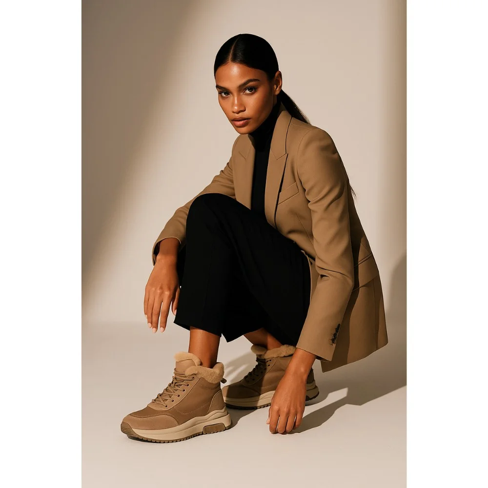 Жіночі зимові черевики Allsy Lonza 204151 Brown модель 5978