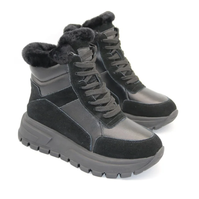 Жіночі зимові черевики Allsy Lonza 204146 Black модель 5979