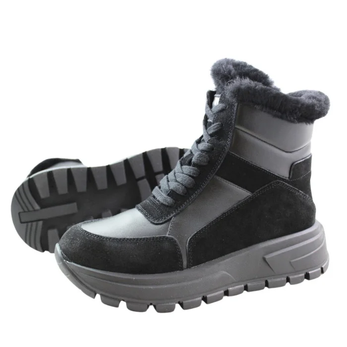 Жіночі зимові черевики Allsy Lonza 204146 Black модель 5979