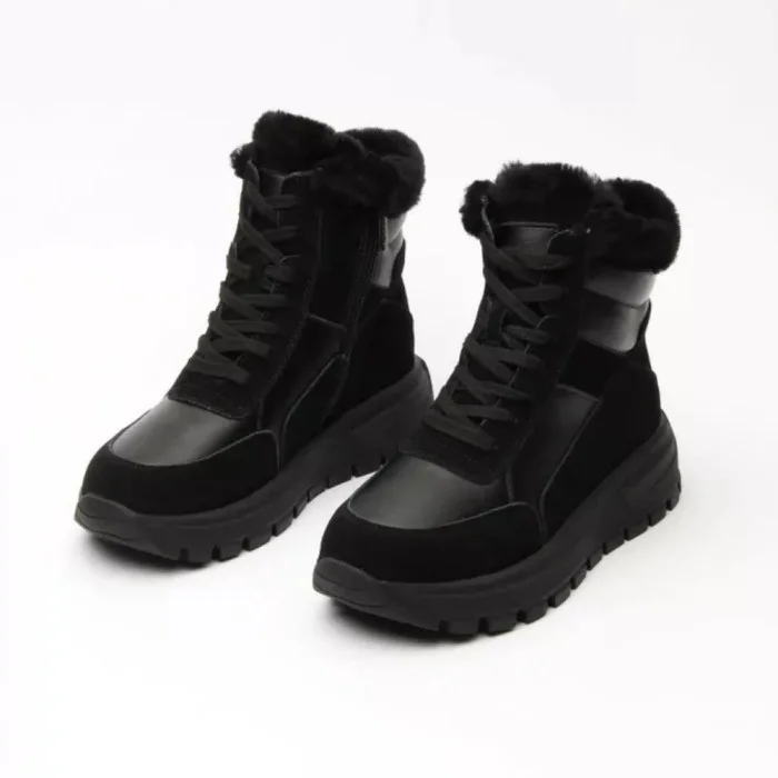 Жіночі зимові черевики Allsy Lonza 204146 Black модель 5979