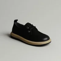 Women's shoes Allsy Lonza 206126 Z53-2508-1 Black 5981, black, made of genuine nubuck, comfortable