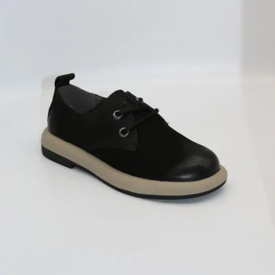 Women's shoes Allsy Lonza 206126 219521 Z53-2508-1 BLACK, black, made of genuine nubuck, comfortable