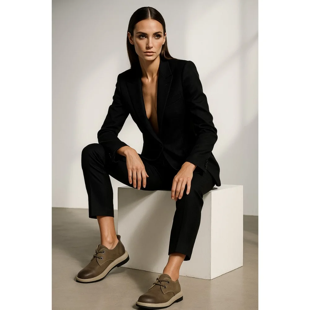 Women's Brown Shoes Allsy Lonza Grey 206130 Model 5982