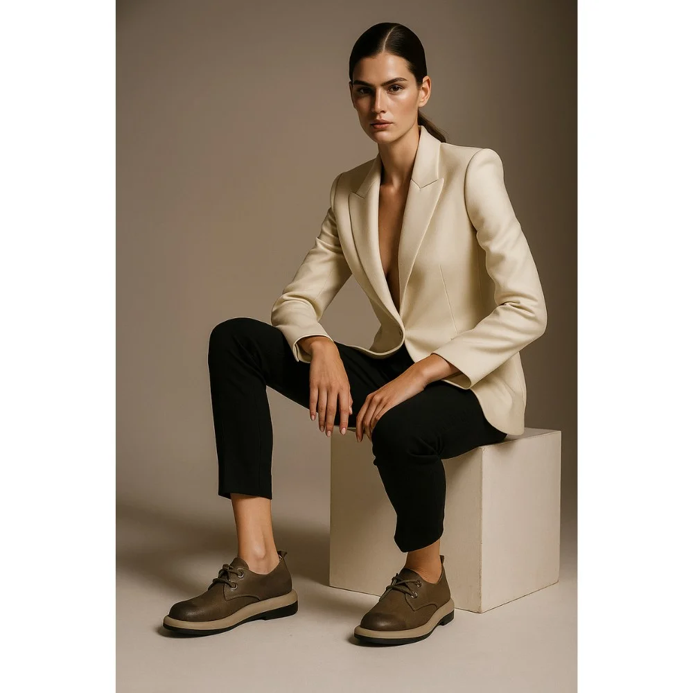 Women's Brown Shoes Allsy Lonza Grey 206130 Model 5982