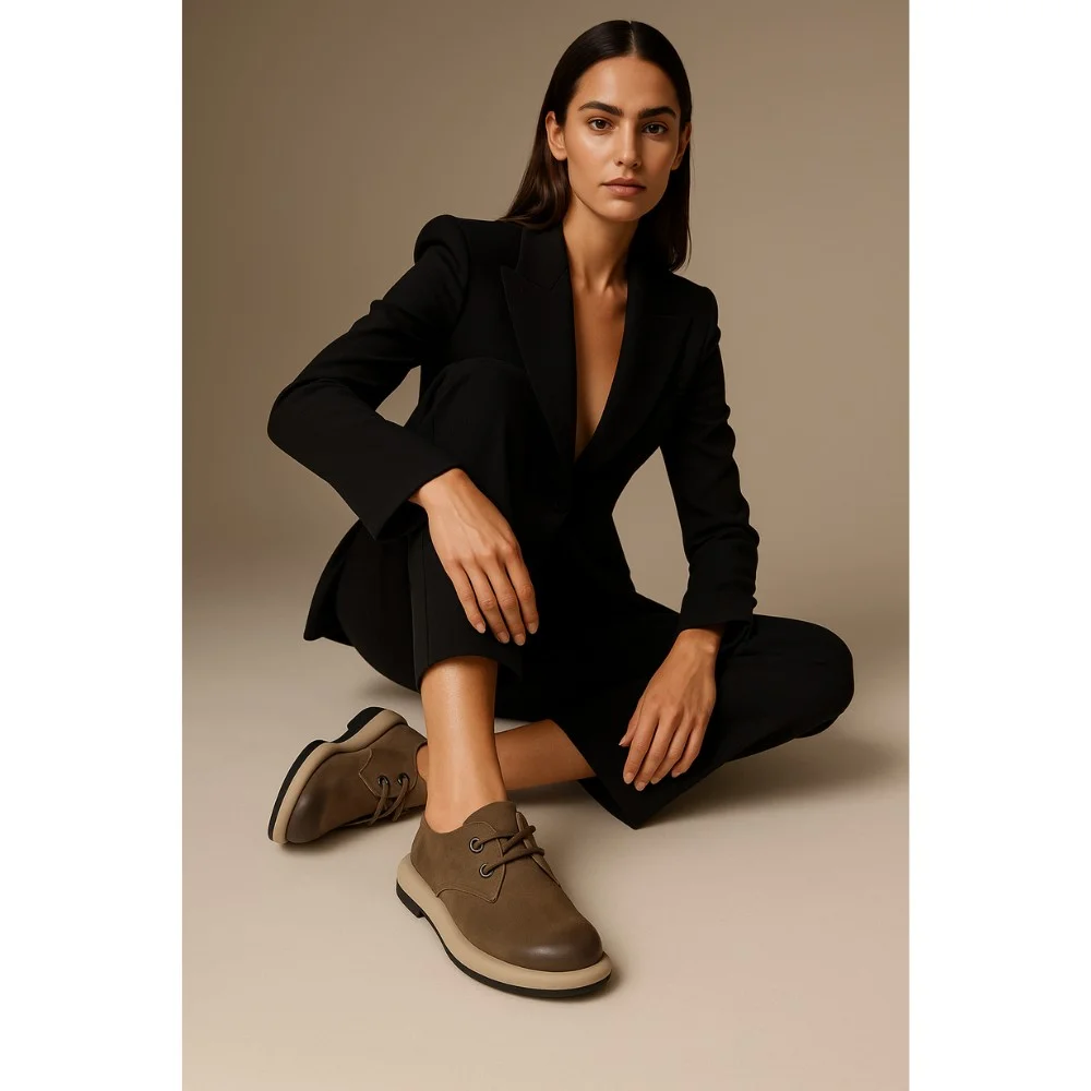 Women's Brown Shoes Allsy Lonza Grey 206130 Model 5982