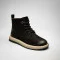 Women's black comfortable boots Allsy Lonza 204022 25Z53R002-2 BLACK 5988 made of genuine nubuck leather