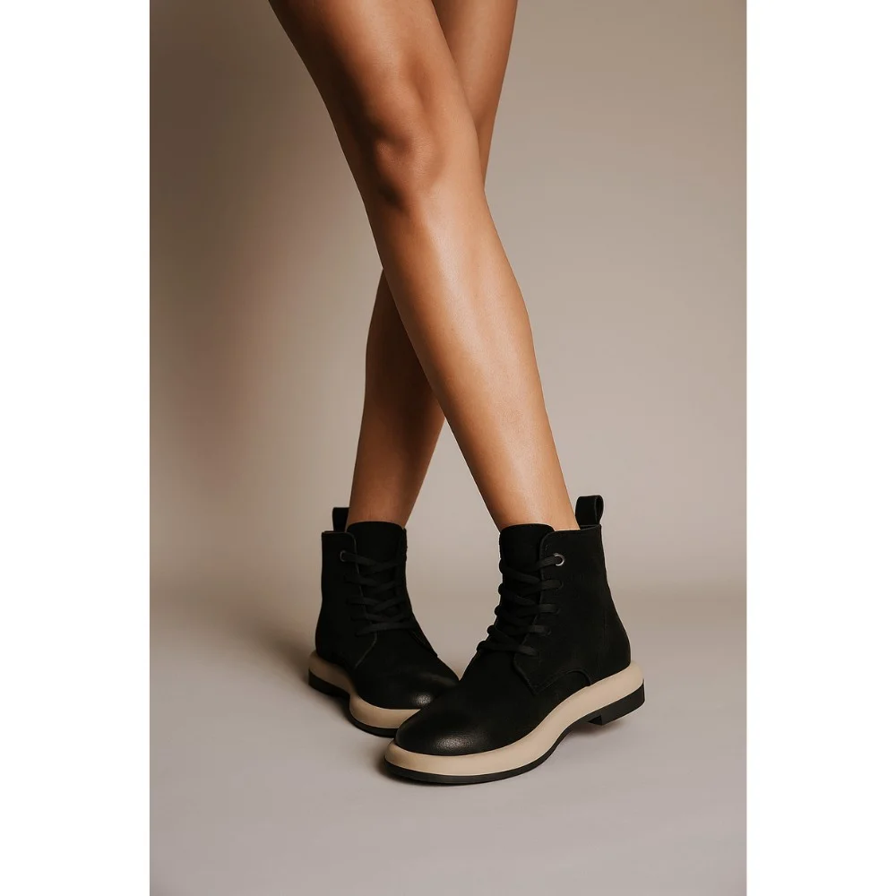 Жіночі демісезонні ботинки Allsy Lonza 204022 з натурального нубуку модель 5988