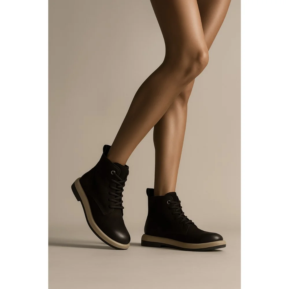 Жіночі демісезонні ботинки Allsy Lonza 204022 з натурального нубуку модель 5988