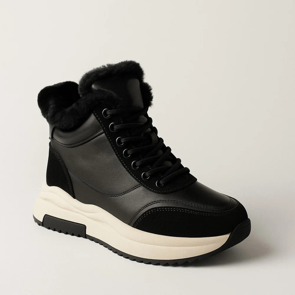 Жіночі зимові черевики Allsy Lonza 204152 Black із натуральної шкіри 5992