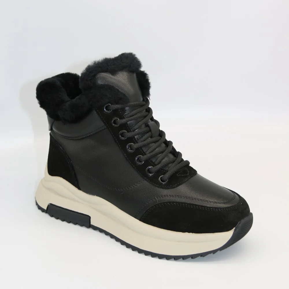 Жіночі зимові черевики Allsy Lonza 204152 Black із натуральної шкіри 5992
