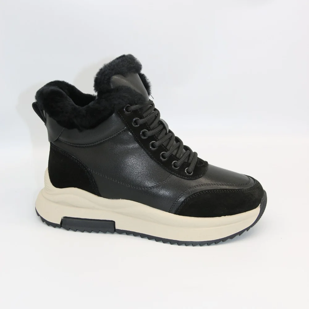 Жіночі зимові черевики Allsy Lonza 204152 Black із натуральної шкіри 5992
