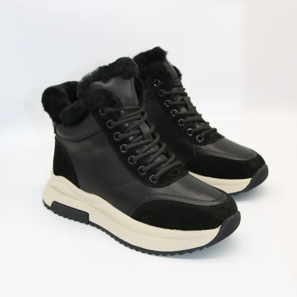 Жіночі зимові черевики Allsy Lonza 204152 Black із натуральної шкіри 5992