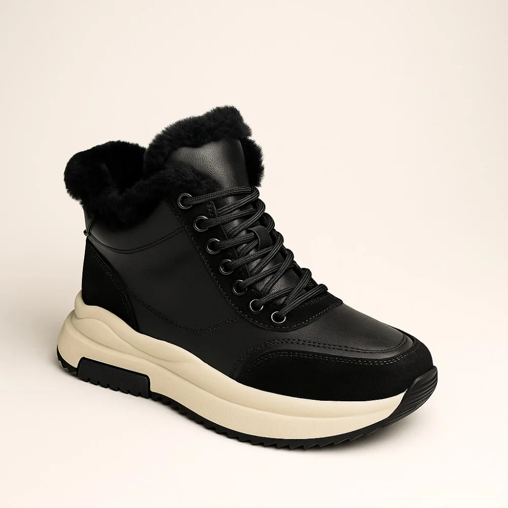 Жіночі зимові черевики Allsy Lonza 204152 Black із натуральної шкіри 5992