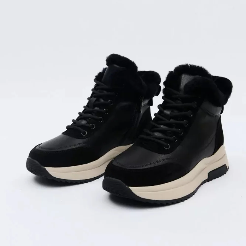 Жіночі зимові черевики Allsy Lonza 204152 Black із натуральної шкіри 5992