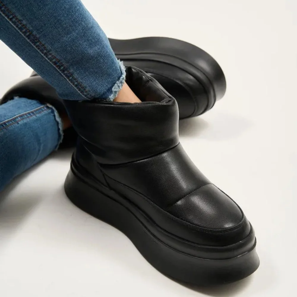 Жіночі зимові шкіряні дутики Allsy Lonza 201656 615-20-1 BLACK 5993