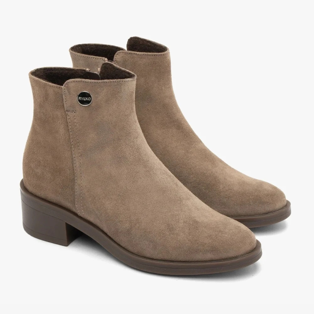 Жіночі демісезонні ботинки Ryłko Relax (Польща) 3GVE8 M PZ5F 230 5997 із натурального велюру