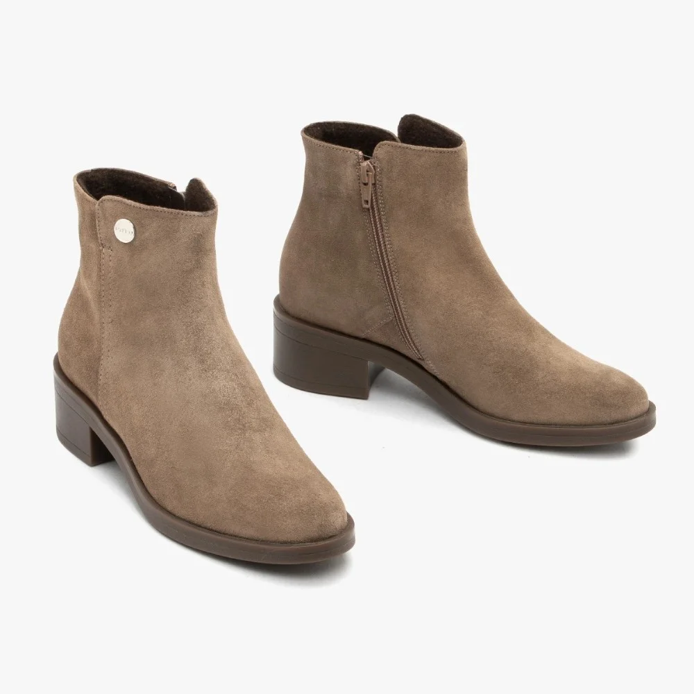 Жіночі демісезонні ботинки Ryłko Relax (Польща) 3GVE8 M PZ5F 230 5997 із натурального велюру