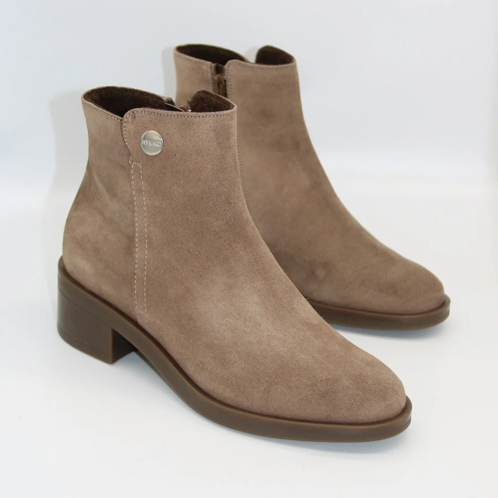 Жіночі демісезонні ботинки Ryłko Relax (Польща) 3GVE8 M PZ5F 230 5997 із натурального велюру