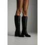 Жіночі чорні шкіряні чоботи Romax Comfort 8191-E 5998 з утепленням