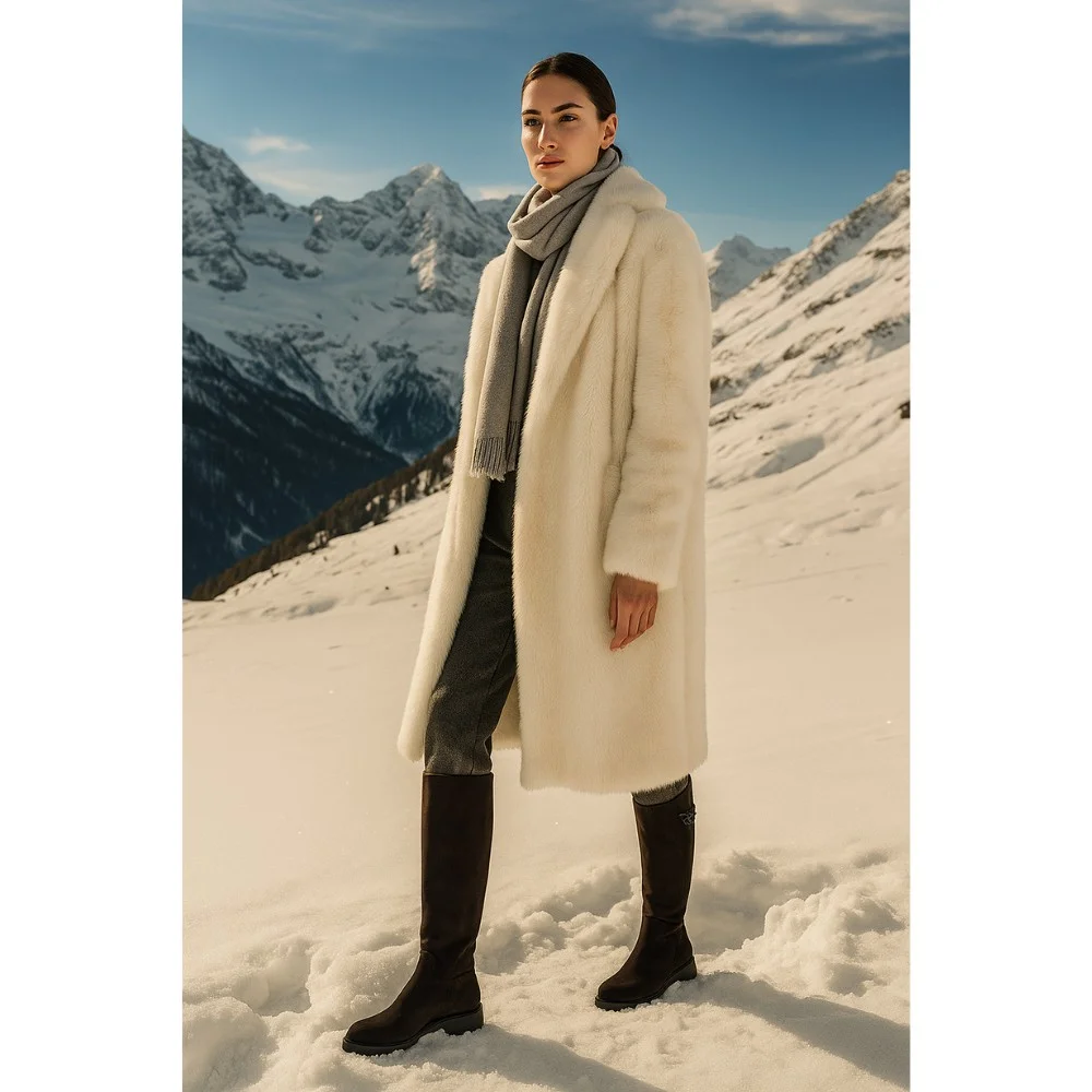 Fabio Monelli 201293 BY2427-03-C2673+1: жіночі замшеві чоботи, коричневі, єврозима, цигейка 