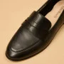 Women’s black leather loafers Fabio Monelli 183268 G52-22A-Y164X2 6007