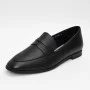 Women’s black leather loafers Fabio Monelli 183268 G52-22A-Y164X2 6007