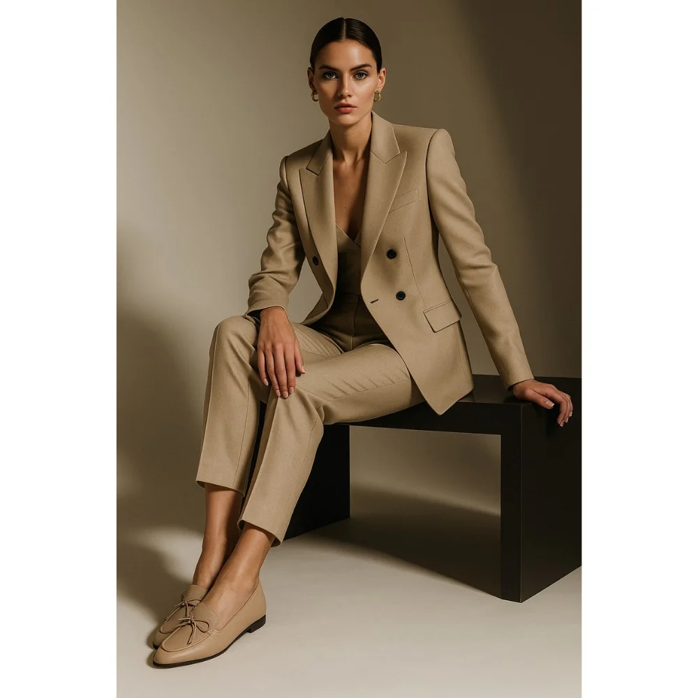 Women’s beige leather pumps by Mary Rosa with bow — 12255 LD9223-3-P5223 art i cot bezh 6009