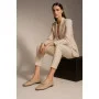Women’s beige leather pumps by Mary Rosa with bow — 12255 LD9223-3-P5223 art i cot bezh 6009