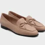 Women’s beige leather pumps by Mary Rosa with bow — 12255 LD9223-3-P5223 art i cot bezh 6009