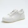 Women’s white leather Allsy Lonza sneakers 204455 204456 6010 with pearl detail