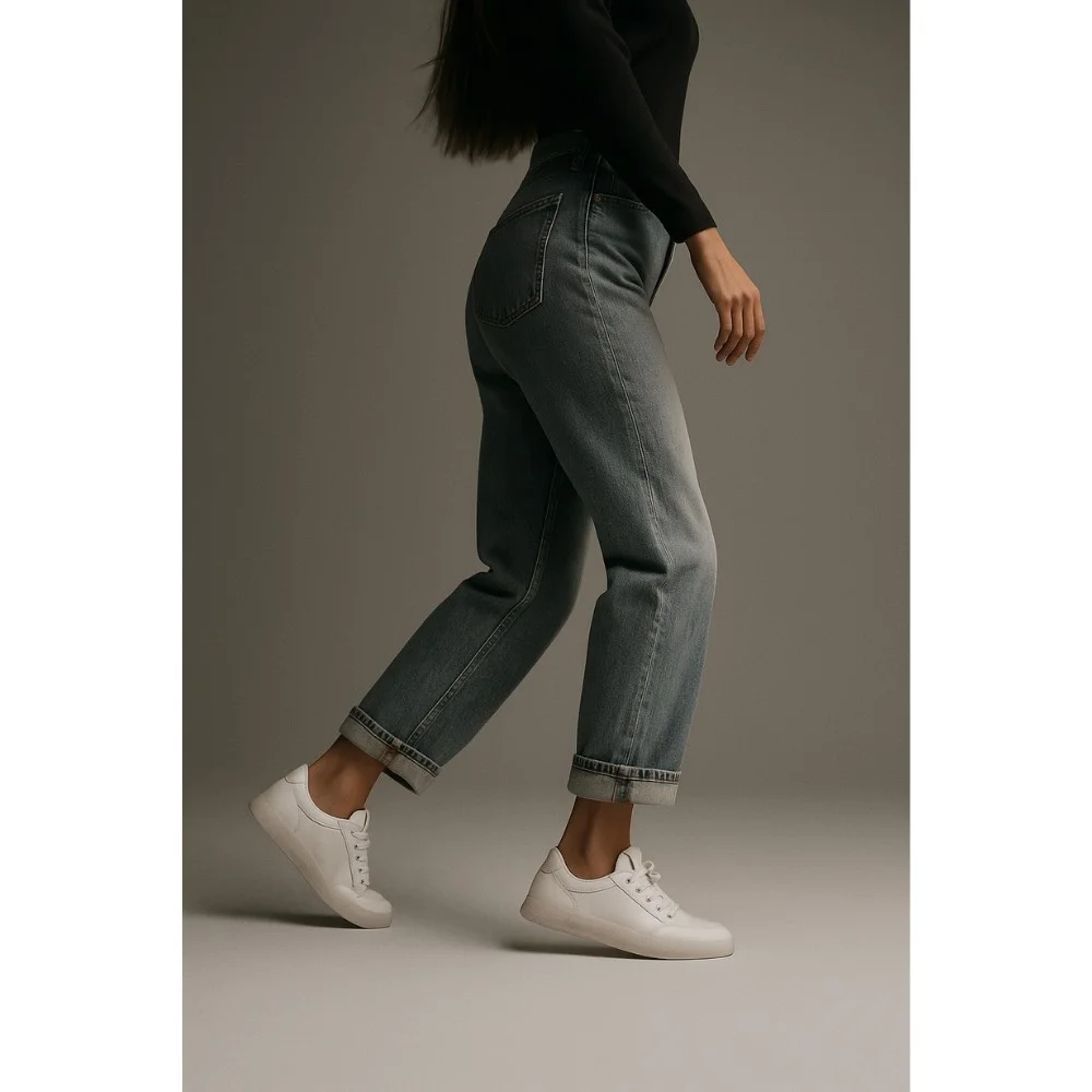 Women’s white leather Allsy Lonza sneakers 204455 204456 6010 with pearl detail