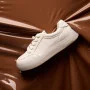 Women’s white leather Allsy Lonza sneakers 204455 204456 6010 with pearl detail