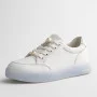 Women’s white leather Allsy Lonza sneakers 204455 204456 6010 with pearl detail