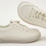 Women’s white leather Allsy Lonza sneakers 204455 204456 6010 with pearl detail