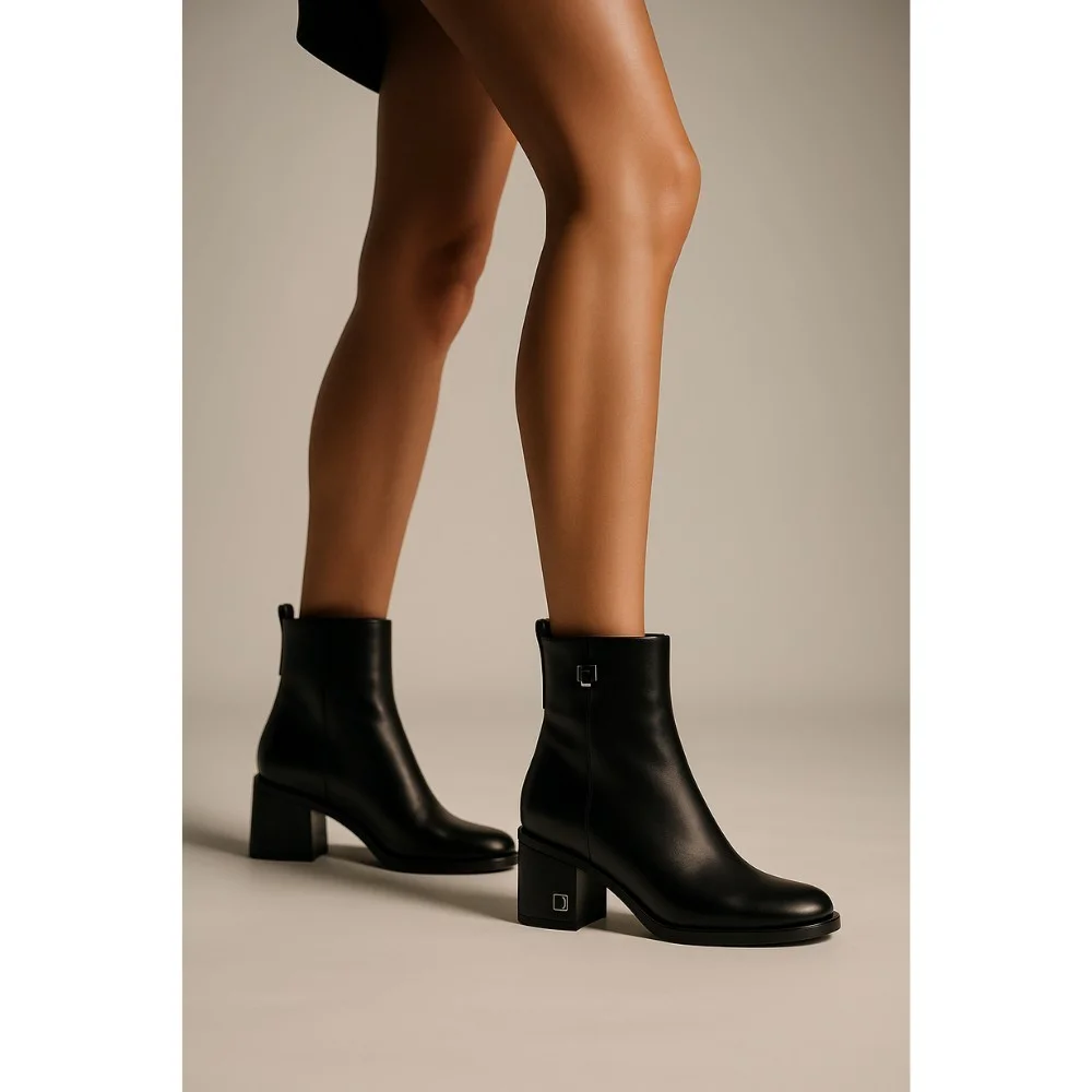 Жіночі шкіряні демісезонні черевики Fabio Monelli 203210 22B540-F306-NP1015B Black 6012