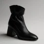 Women's Black Ankle Boots Bombonella 601.62444 S.A. 12 T SYH 6019 Medium Heel