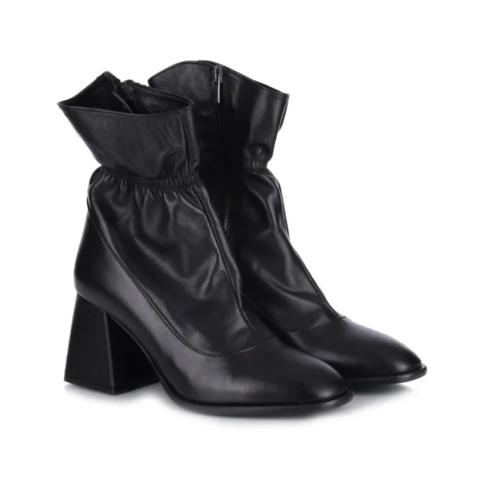 Women's Black Ankle Boots Bombonella 601.62444 S.A. 12 T SYH 6019 Medium Heel