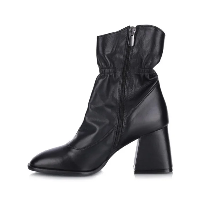 Women's Black Ankle Boots Bombonella 601.62444 S.A. 12 T SYH 6019 Medium Heel