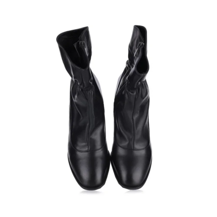 Women's Black Ankle Boots Bombonella 601.62444 S.A. 12 T SYH 6019 Medium Heel
