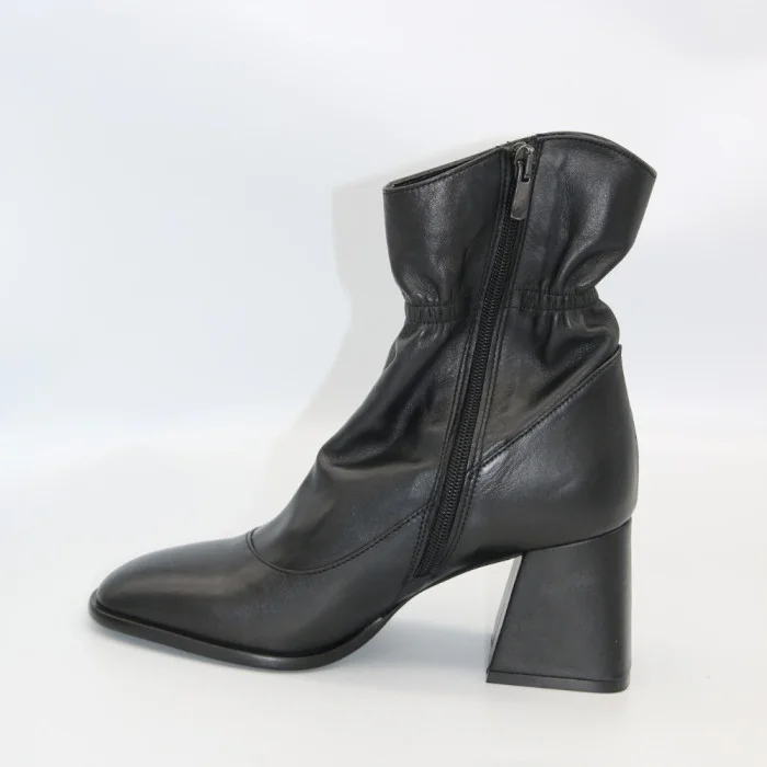 Women's Black Ankle Boots Bombonella 601.62444 S.A. 12 T SYH 6019 Medium Heel