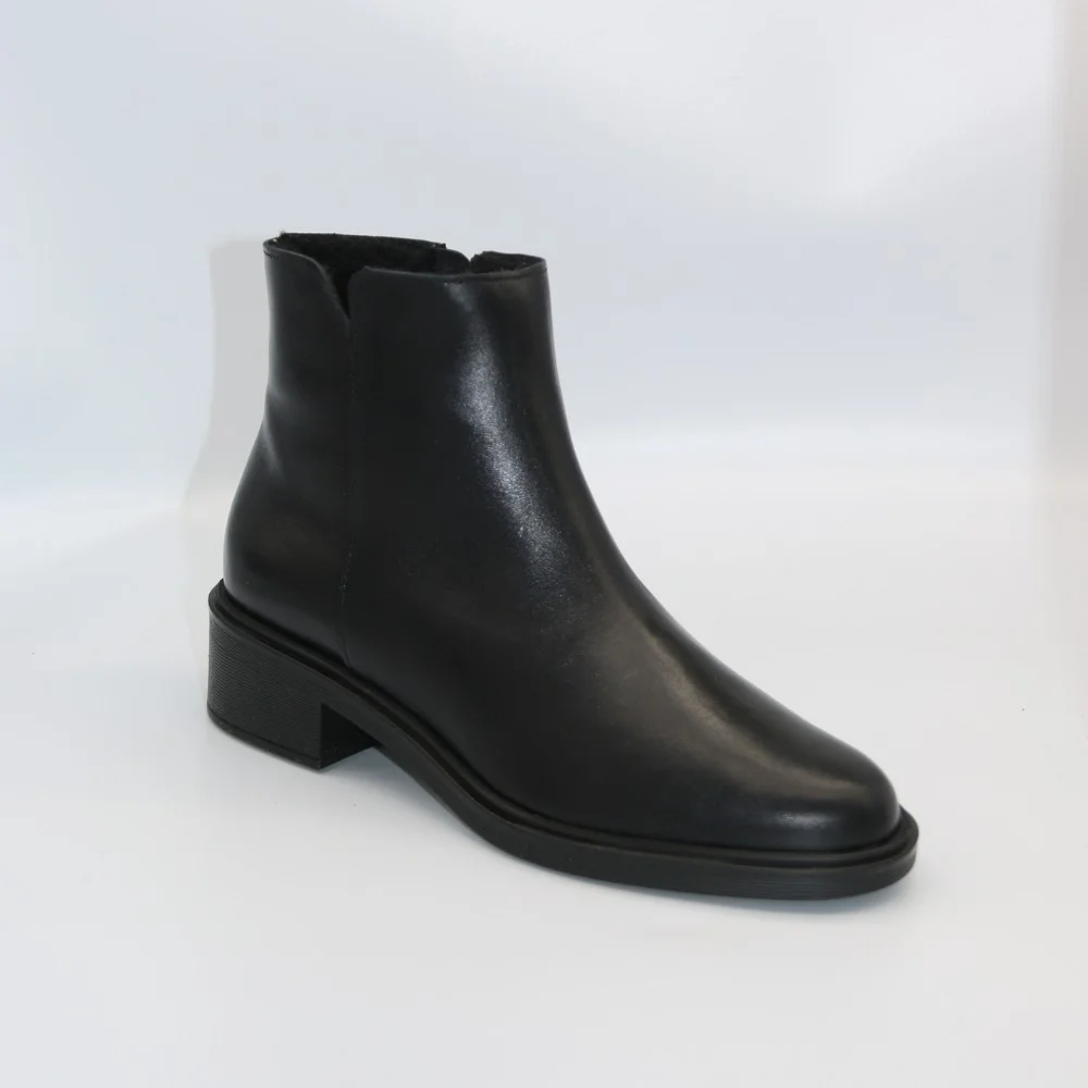 Жіночі чорні шкіряні черевики Rylko 3YY95 3YVL9-9TZ-38466 4WVA7 6020 — щоденний комфорт і стиль