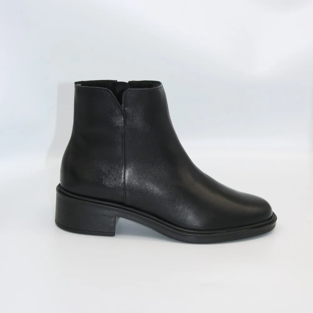 Жіночі чорні шкіряні черевики Rylko 3YY95 3YVL9-9TZ-38466 4WVA7 6020 — щоденний комфорт і стиль