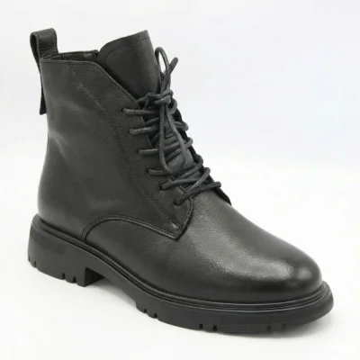 Women's black winter boots Allsy Lonza 202642 25A1Z021-1 BLACK 6023 made of genuine leather with wool insulation Women's black winter boots Allsy Lonza 202642 25A1Z021-1 BLACK 6023 made of genuine leather with wool insulation
