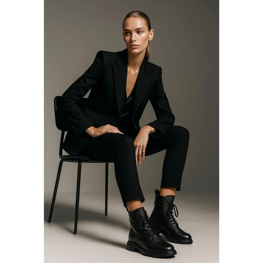 Жіночі шкіряні черевики Allsy Lonza 202642 25A1Z021-1 6023 на вовні