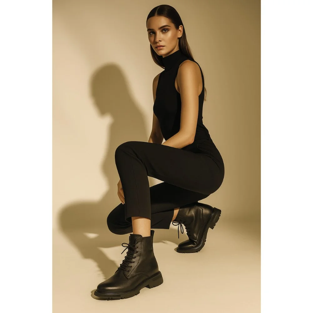 Жіночі шкіряні черевики Allsy Lonza 202642 25A1Z021-1 6023 на вовні